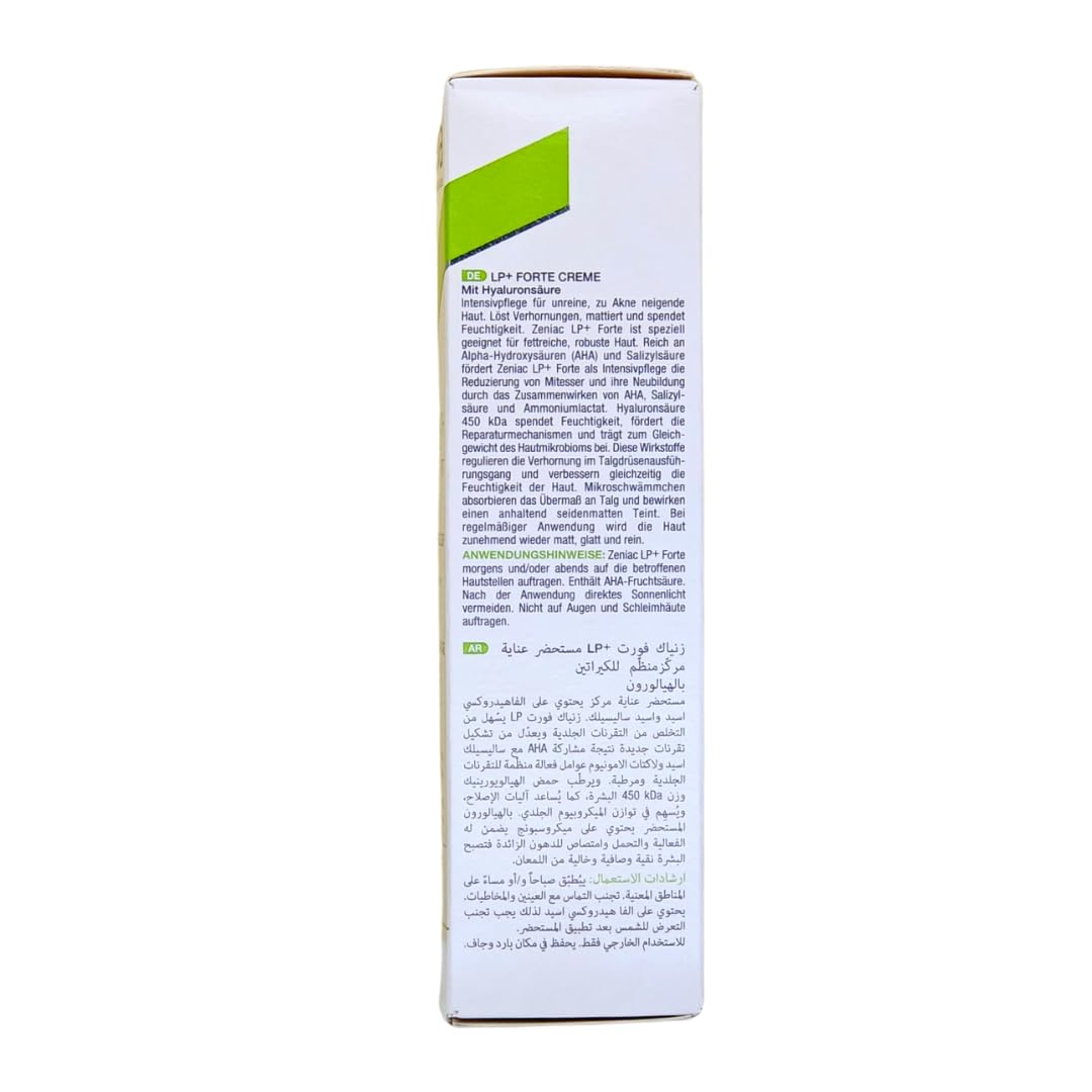 Noreva Zeniac LP+ Forte Creme 30 ml I mattierende Hautpflege bei unreiner Haut, Akne, Pickel und Mitessern I Hyaluronsäure I Feuchtigkeit I Spar-Set plus Pharma Perle give-away