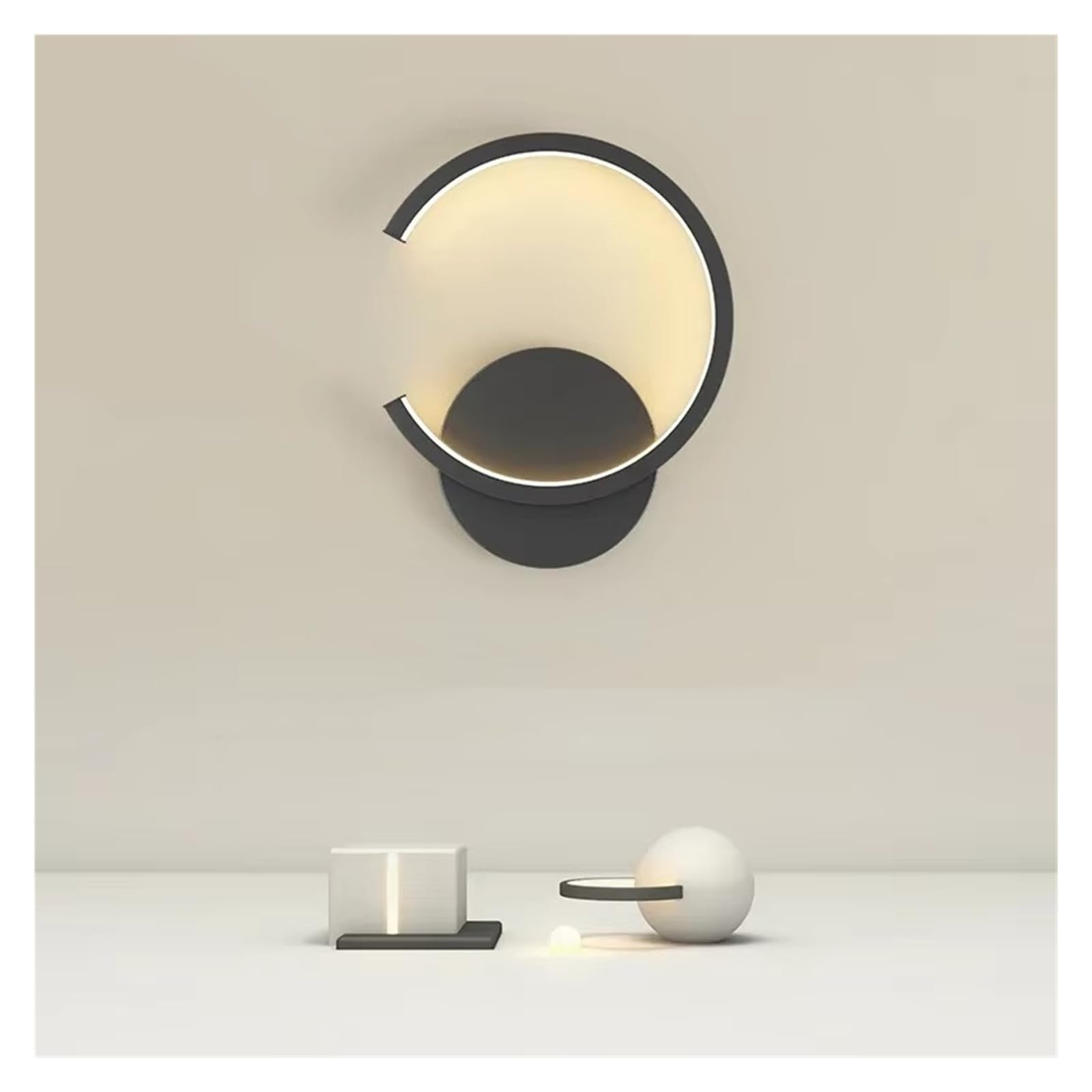 Moderna lampada da parete a LED in stile nordico nero bianco den illuminazione da parete per soggiorno, camera da letto, corridoio, decorazione per la casa, applique da parete per interni