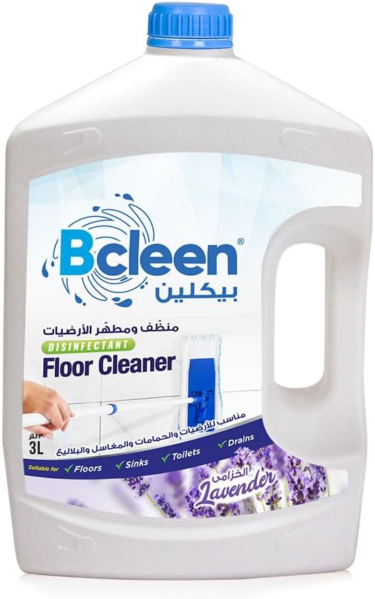 Disinfectant Floor Cleaner, Lavender โ 3L | For Floor, Sink, Toilet & Drains | Kills Germs | Multi-Surface Cleaning Solution