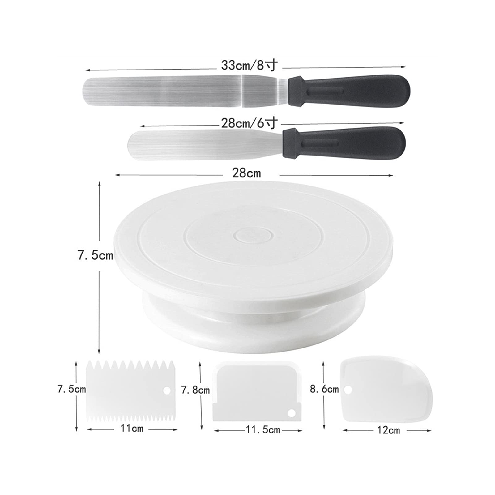 Gramofon do ciasta akcesoria kuchenne DIY taca na narzędzia do pieczenia narzędzia do ciast obrotowy plastikowy taca dekoracja tortu masło stojak obrotowy obrotowy stojak na ciasto stojak na ciasto