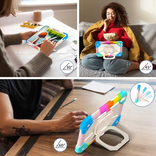 Étui robuste iPad 10e génération avec porte-crayon néon - 5