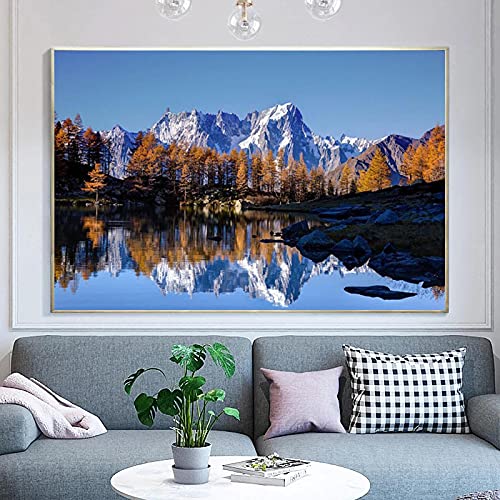 Toile paysage moderne pour habiller un mur vide sans cadre