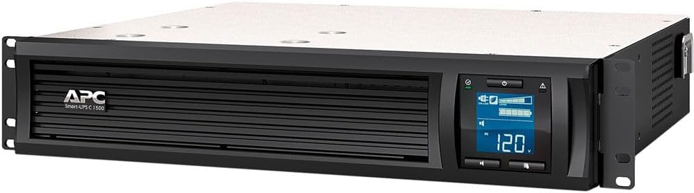 APC Smart-UPS, SMC1500-2UC 2U Rack Back-UPS, 1440 VA Backup Battery Power Supply, 6 x NEMA 5-15R, SmartConnect Port, AVR, LCD Bundled with 16GB USB Storage