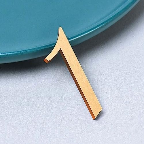 ZW Hardware A200 2-Inch Brass House Number 2 In Bright Brass Finish