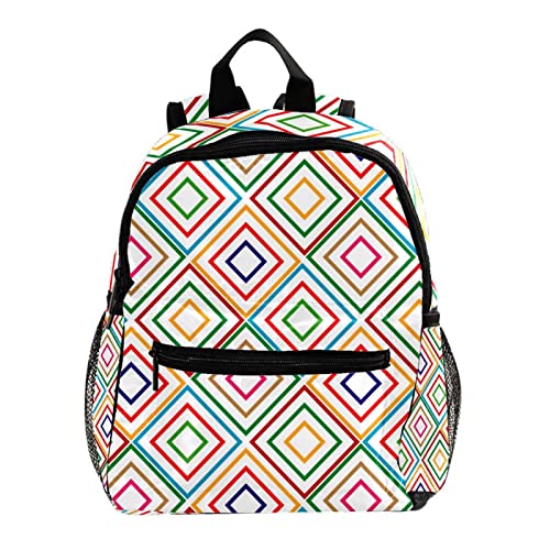 Sac à dos pour enfants rayé tricolore léger pour ne plus fatiguer le dos