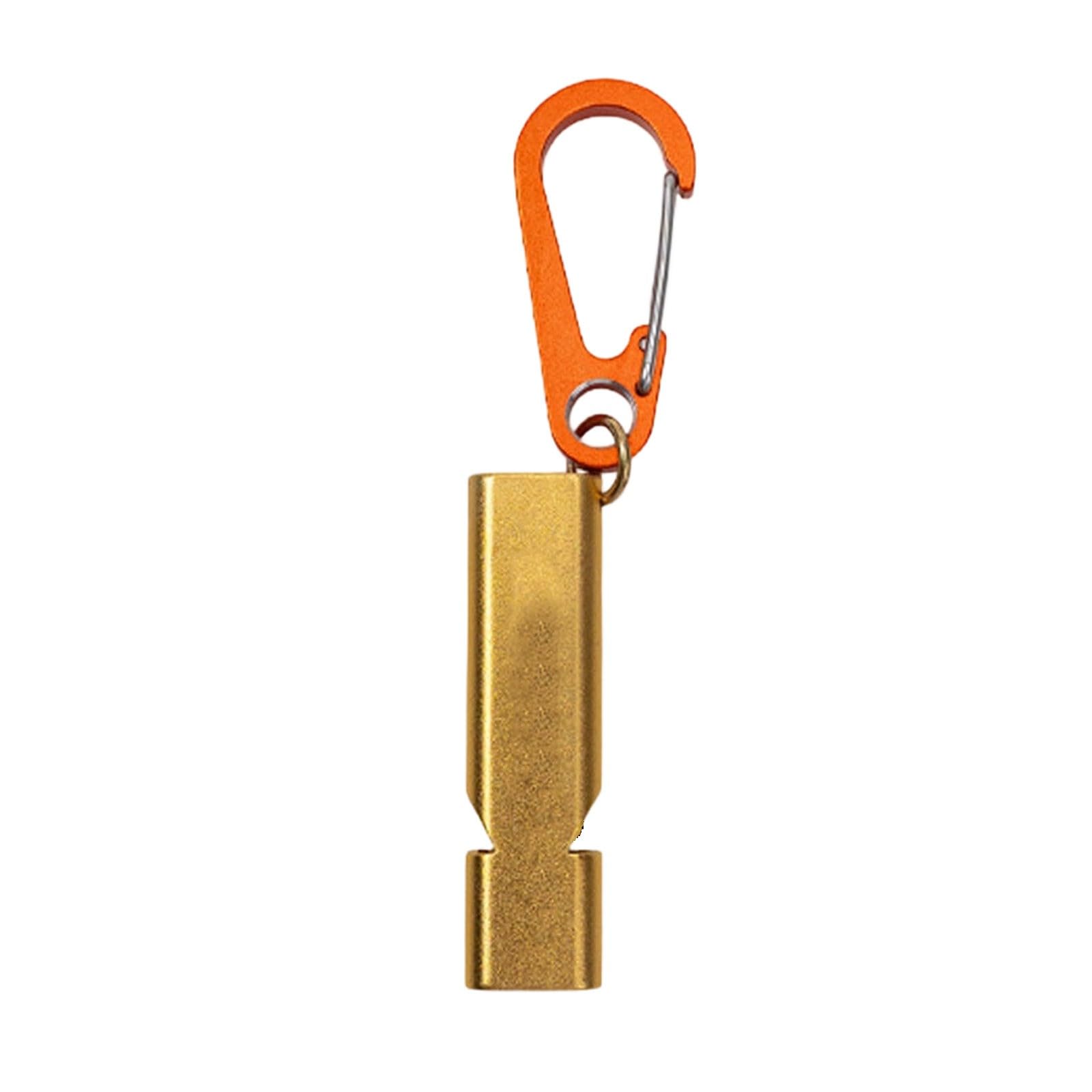 2026 Outdoor Emergency Whistle - Loud Signal for Hiking, Camping Adventures (Gold, 5.6 x 1.5 cm)