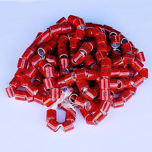 Anillos para Patas de Paloma Reutilizables de Aluminio con Numeración 5
