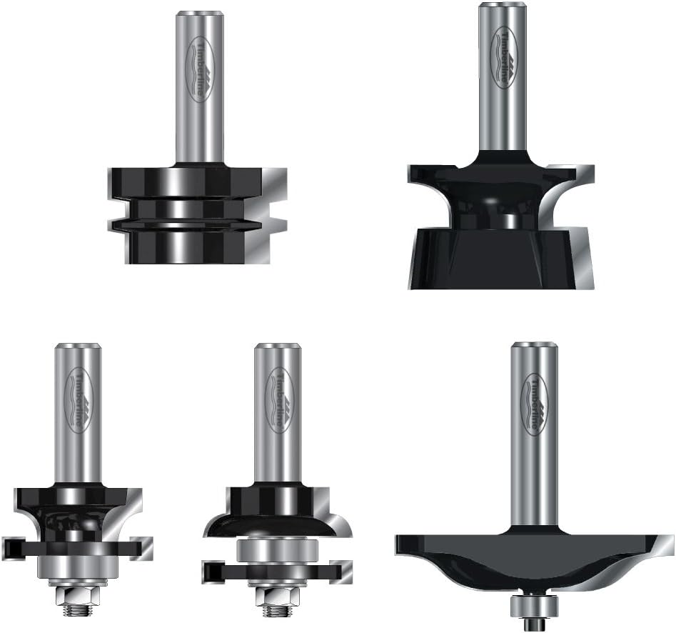 Timberline TRS100 1/2Inch Door Making Router Bit Set, 5Piece Amazon.ca Tools & Home
