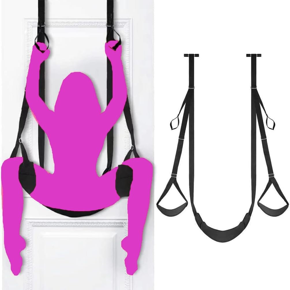 Sex Swing Ceiling Adult Sex Slingshot Swing for Adults Couples Over The Door, Frequent Flyer Door Swing Adult Pure Romance Heavy Duty Hold 400 Pounds BDSM Funiture Bedroom Toys for Women Sweatshirt