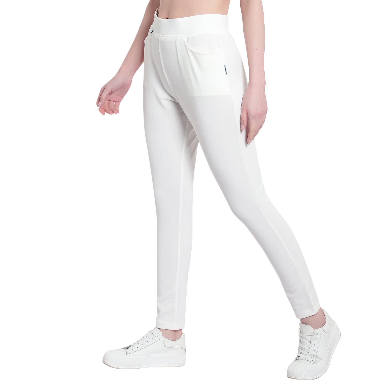 rabby Women's Poly Cotton Regular Fit Solid Track Pant-picture-37
