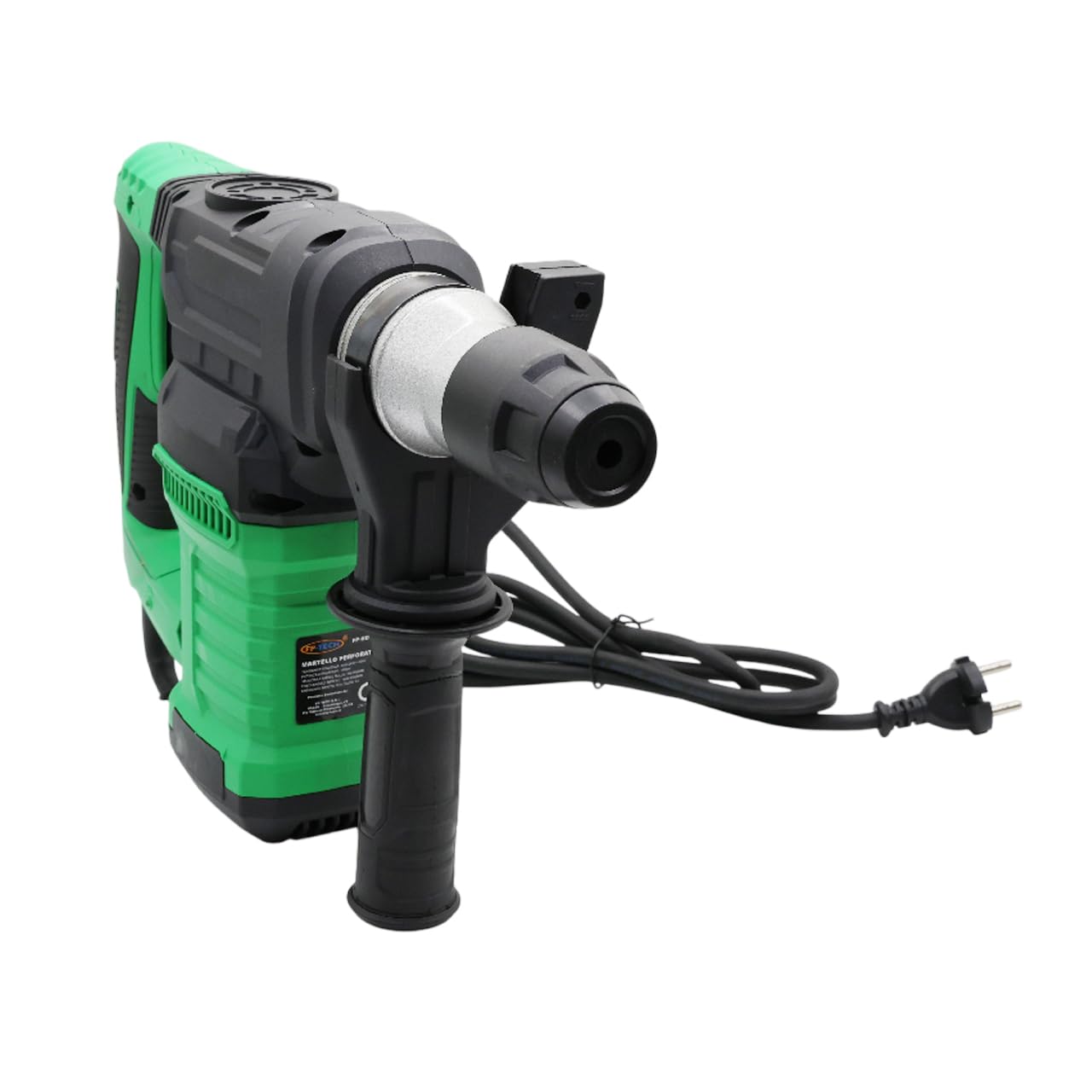 FP-TECH Martello Perforatore Demolitore 1500W 6J SDS Plus | 4 Funzioni, 6 Velocità Variabili, Anti-Vibrazione, Frizione di Sicurezza, Foratura e Scalpello con Valigetta