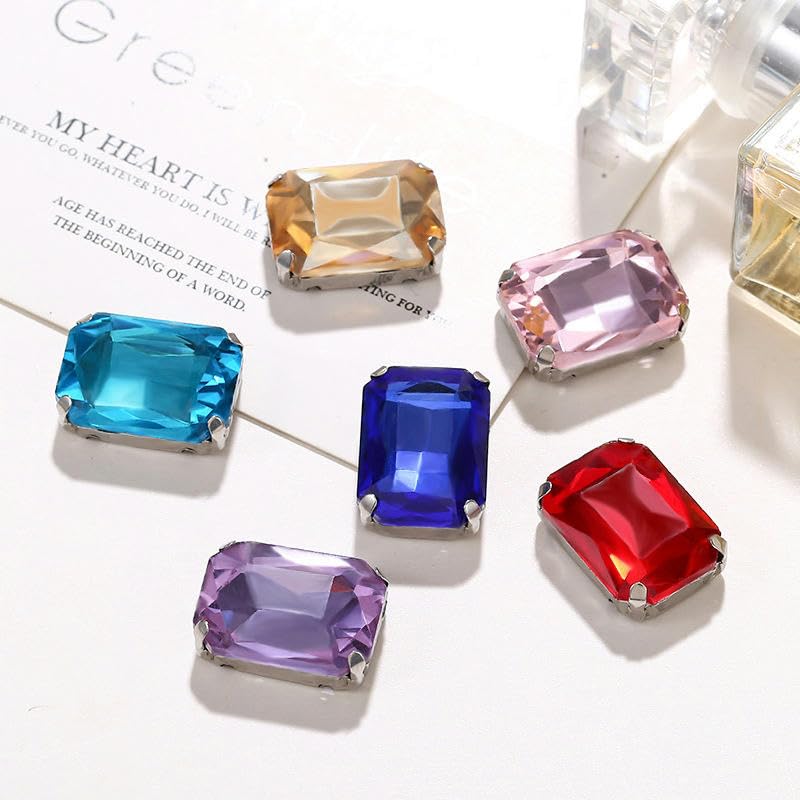 BLINGINBOX 300 Stück/Packung Mischformen Kristallacryl Nähen auf Strass