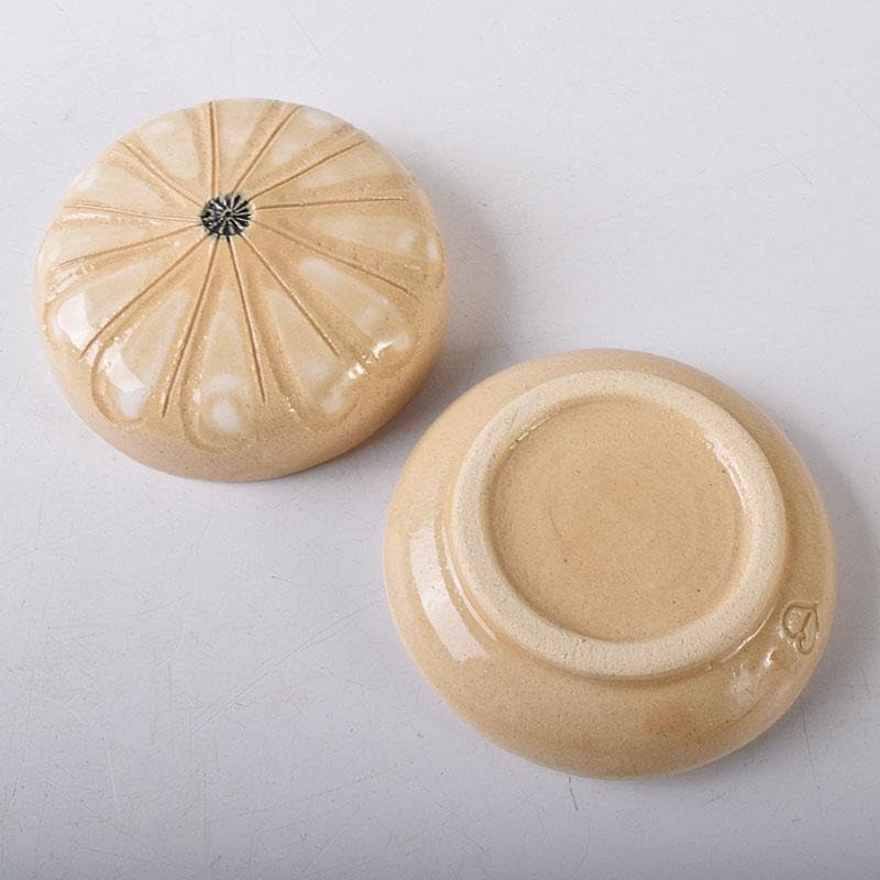 茶道具 春香堂 葵窯 加藤春二作 菊花 千年菊方 香合 共箱