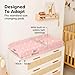 2-Pack Organic Changing Pad Covers for Girl, Boy, Neutral - 100% Cotton Changing Table Pad Cover, Soft Baby Nursery Diaper Changing Pad Sheets,Contour Changing Pads Liners,Change Pad Cover (Dreamland)