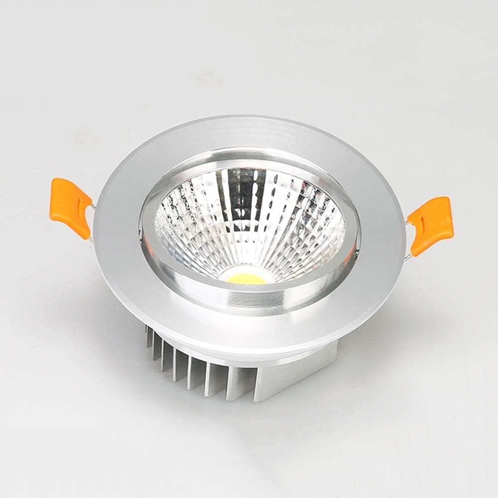 Recessed Lighting Housing Trim Kits Kitchen AlumiExpression artistique m Round Downlight Ceiling Downlamp Spotlight Commercial Home Decoration Living Room,White Light_3w,Warm_3