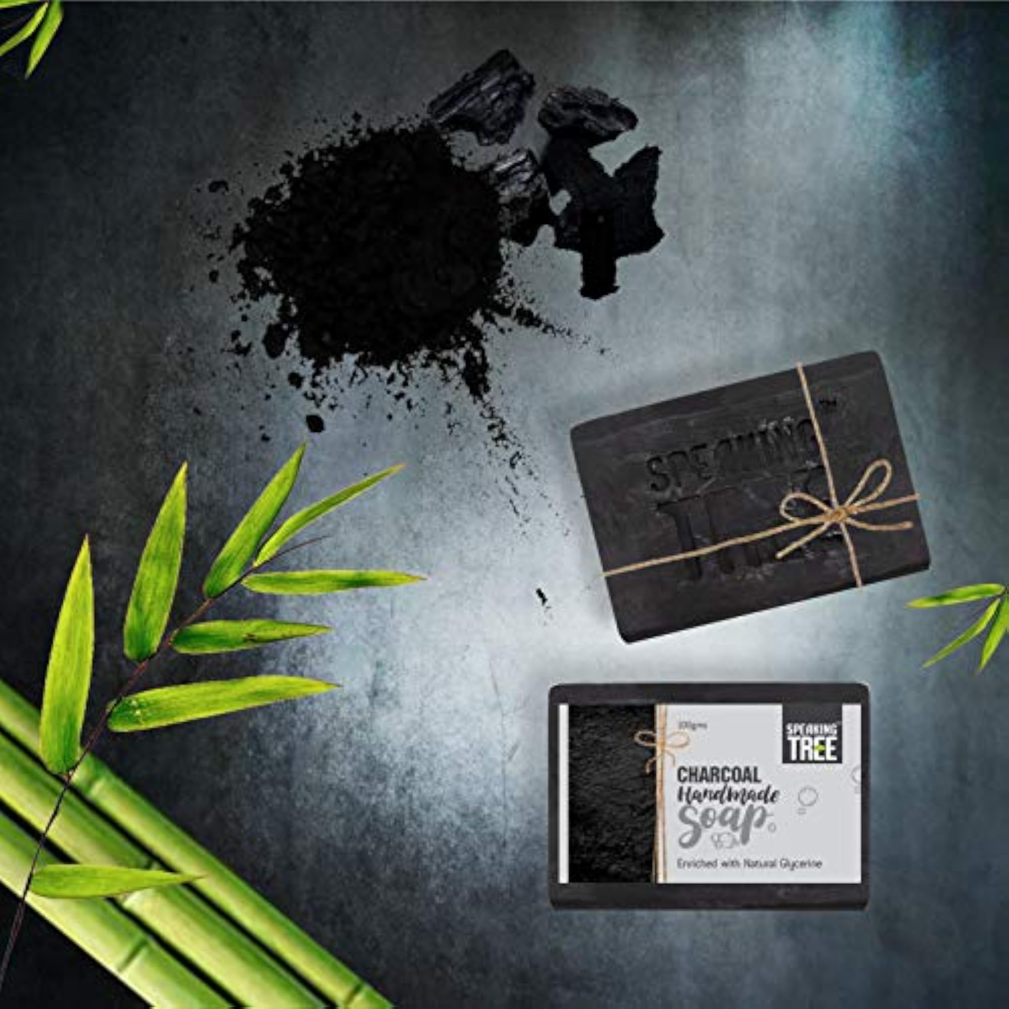 Deodorizing Bamboo Charcoal Handmade Soap, Cold Processed