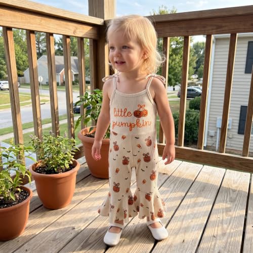 Image of Thanksgiving Baby Girl Outfit Toddler Turkey Romper Overalls Jumpsuit