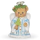 Christmas by Roman Inc., Cherished Teddies Collection, 3.5" H 2022 Angel Bell Ornament, Christmas Tree, Holiday Home Décor, Santa, Cardinal, Nutcracker, Snowman, Reindeer (3x2x2)