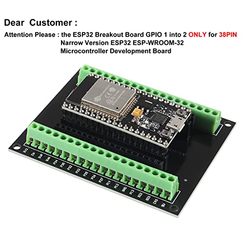 image for AITRIP 3PCS ESP32 Breakout Board GPIO 1 into 2 Compatible with 38 Pins
