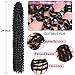 Alrence Passion Twist Hair 24 Inch 8 Packs Water Wave Crochet Hair Curly Braiding Hair For Butterfly Locs Long Bohe Crochet Braids (24 Inch (Pack of 8), 1B#)