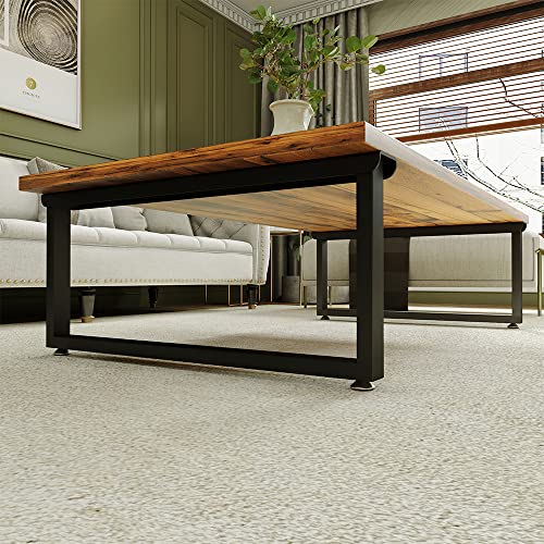 HEONITURE 16 Inch Wide Coffee Table Legs, Metal Legs for