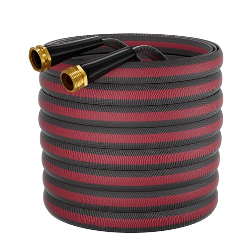 Haeteir 100ft Non-Expanding Garden Hose with 8-Layer...