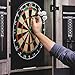 Accudart Dartboard Set with LED Cabinet, 2 Scoring Chalkboards, Chalk, Eraser and 6 Darts