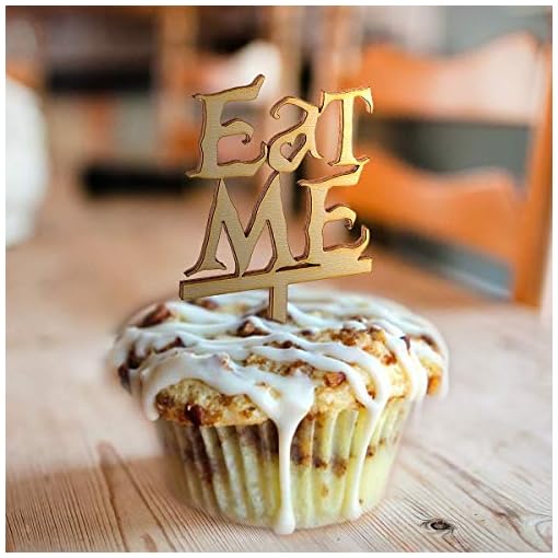 50pcs Wooden 'Eat Me' Cupcake Toppers - Image 6