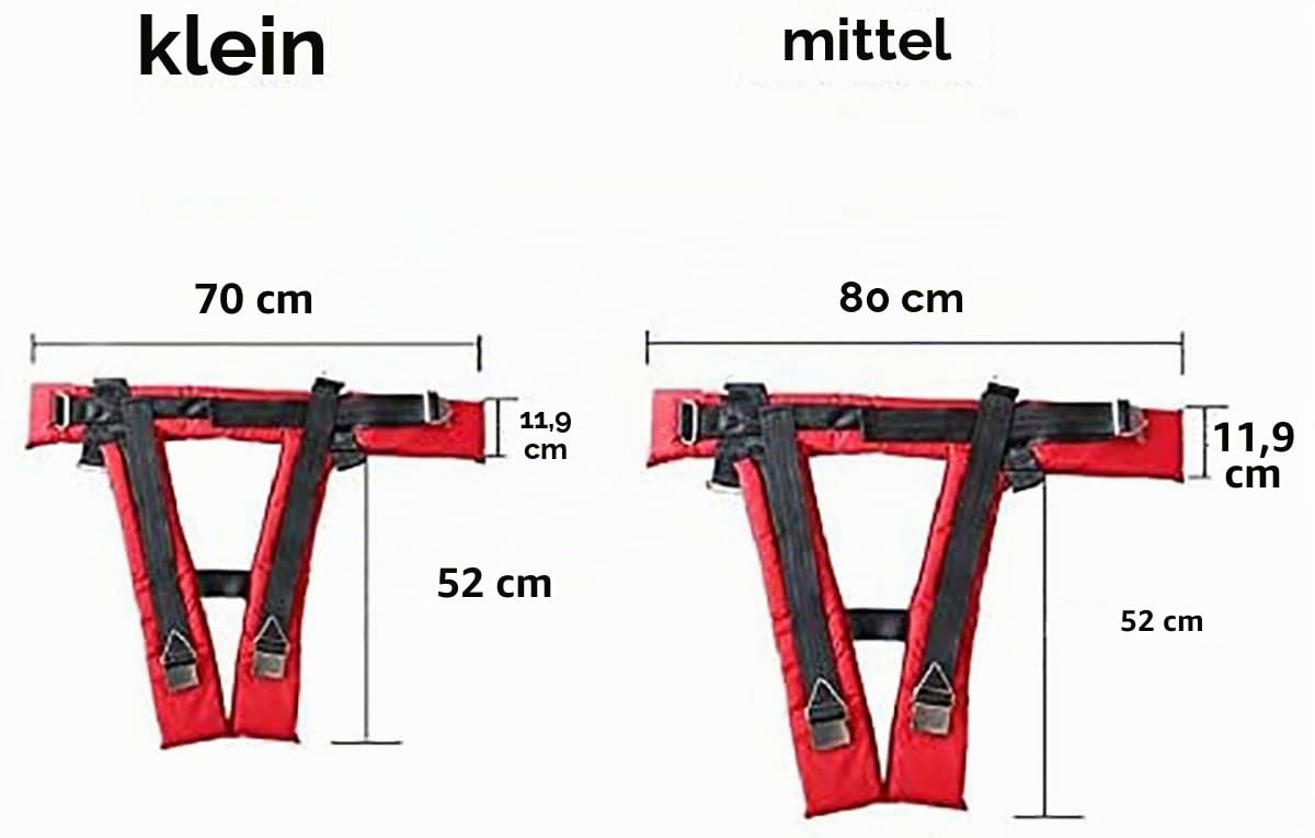Bungee-Trampolin-Sicherheitsgurt für Kinder und Erwachsene, elastisches Seilband mit 3 Hakenschnallen, Springzubehör für mehr Spaß und Sicherheit, Rot