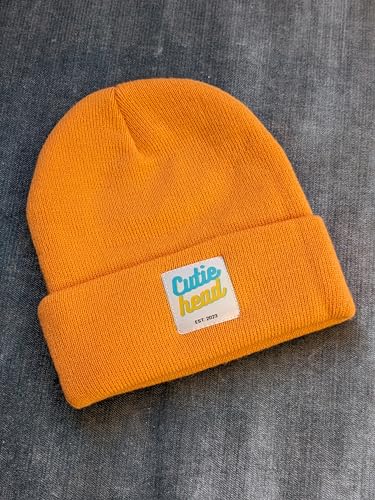 MIMILAND: Toddler Beanies for Girls & Boys | Winter Hats for Kids & Babies | Knitted Hats for Kids - Girls & Boys 1y - 4T | Adjustable Cute, Unique Design | Premium Material (Orange)2