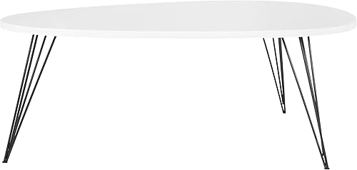 Miniatura 5 de Safavieh Home Collection Wynton Mid-Century - Mesa de centro moderna en blanco y negro Blanco/negro,Roble / Negro,negro, topo, (Taupe /