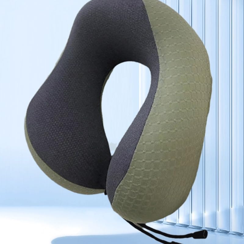 Slow Recovery Camel-Hump-Shaped Nap Pillow for Travel Business Trips Cervical Spine Protection