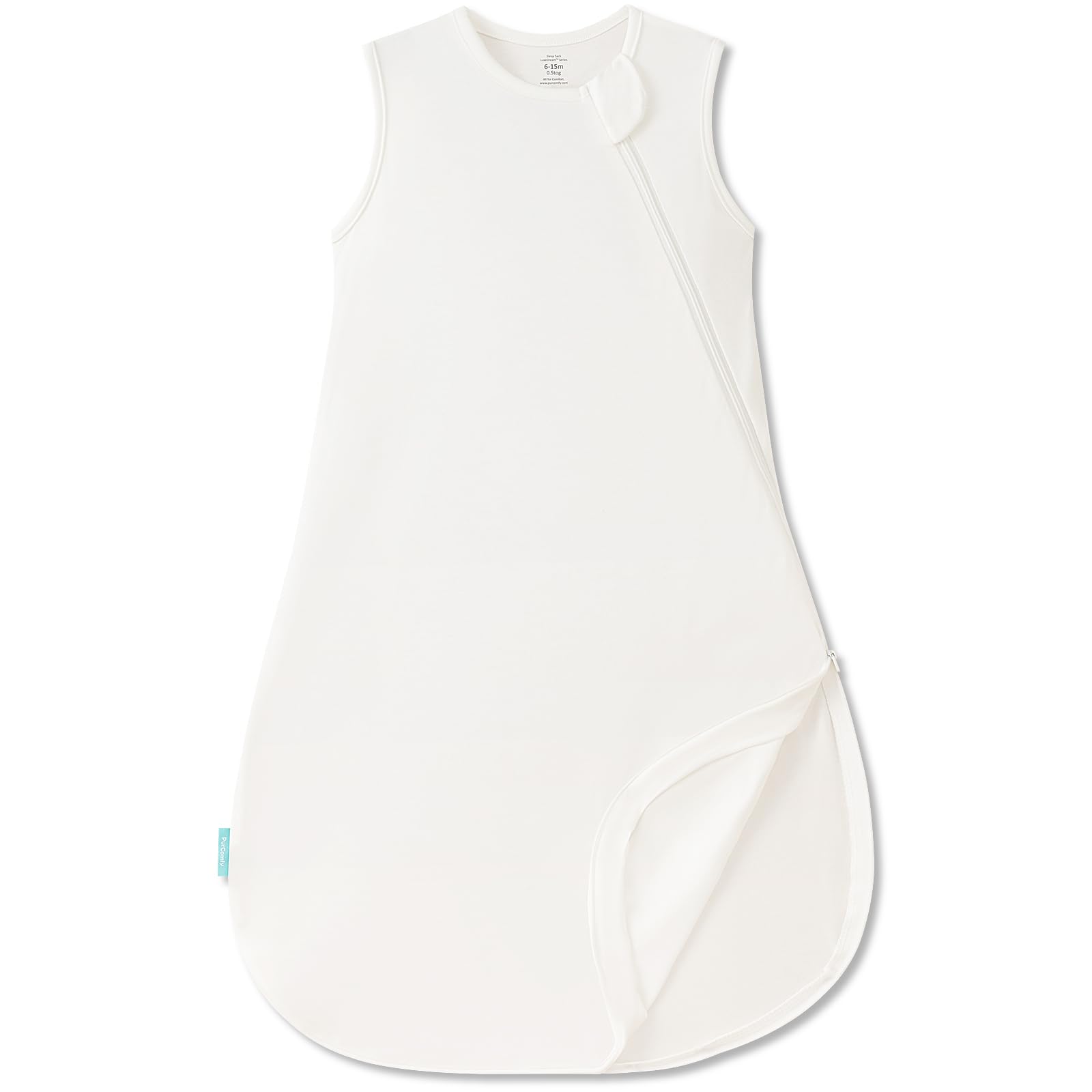 PurComfy Supersoft Sleep Sack 0.5 TOG, Premium Bamboo Viscose Sleeping Bag Thin Baby Wearable Blanket 2-Way Zipper Sleep Sack