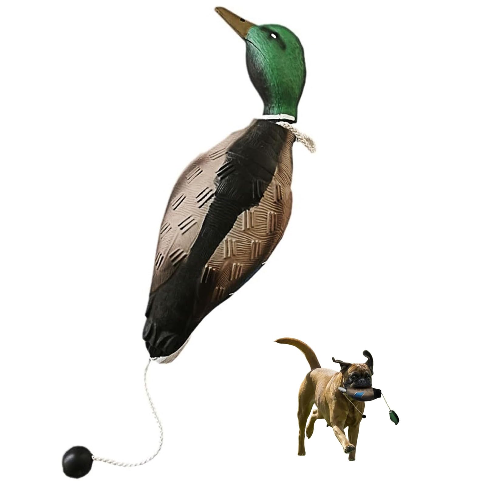 Dummy Duck Hundetraining Retrieve Schnuller Verschleißfest und bissfest, wasserdicht und schwimmfähig, robust und langlebig, geeignet für das Training von Welpen oder erwachsenen Jagdhunden