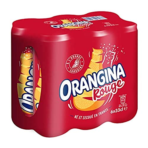 Orangina Boisson Gazeuse Rouge Orange Sanguine, 6 x 33cl