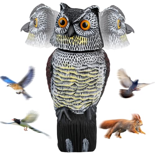 Garden Owl Decoy for Squirrels available on Amazon