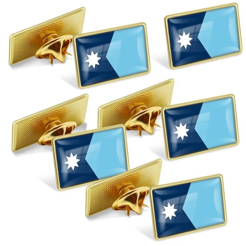 Image of 12 /24 /50 /100Pcs Official State of Minnesota Flag Pins Bulk - Metal Minnesota MN Lapel Pin