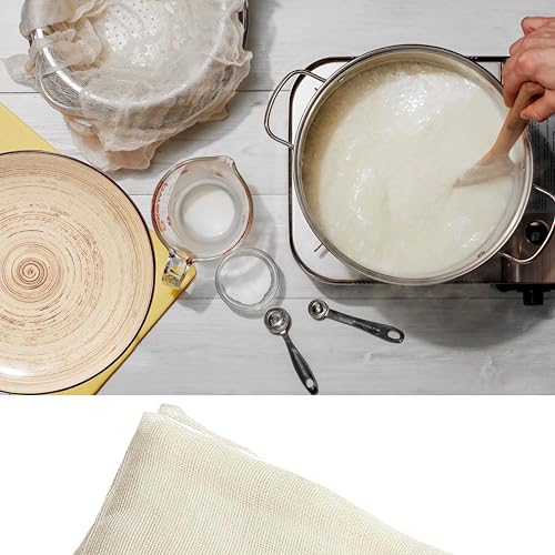 Image of Pure Source India 100% Muslin Cloth for Kitchen |Unbleached Cotton for Straining | Food Grade Bpa Free| Chapati Roti Wrapping Fabric | Momos Idli Steaming -1x2.5 Meters, (100x250 Centimeters,White)
