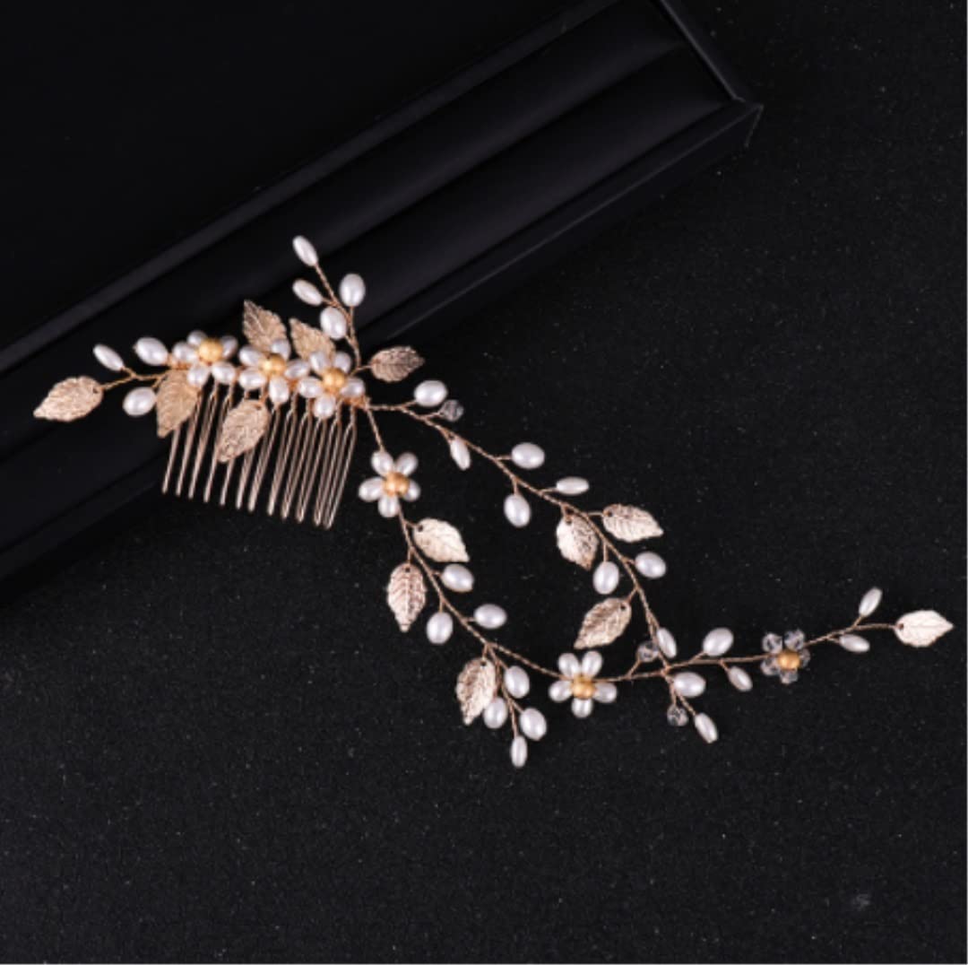 Pettini Laterali Donna Pettini per Capelli Fasce per Capelli da Sposa Accessori per Capelli da Sposa Pettine per Capelli in Cristallo Floreale Fascia per Capelli Pettinini Fermacapelli