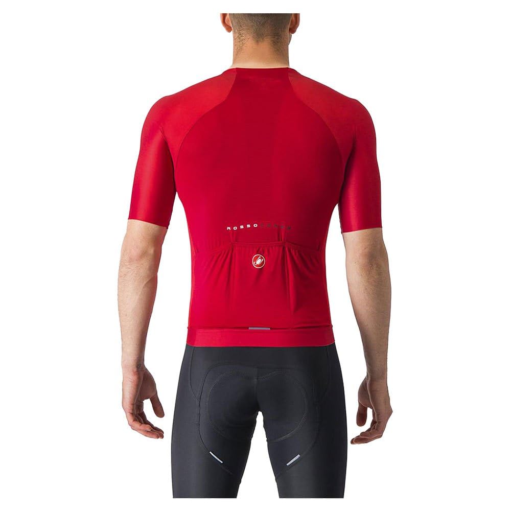 CASTELLI Prologo Lite Jersey - Men's Gunmetal Gray/Brilliant Orange, Xl