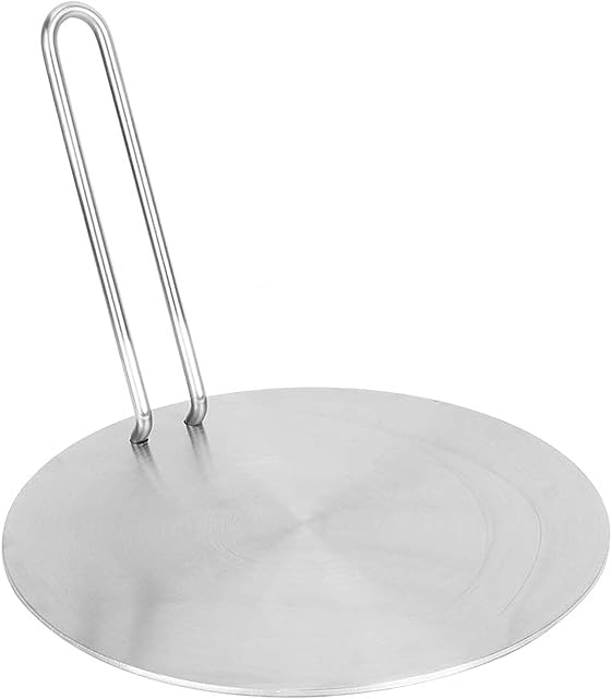 Heat Diffuser Stainless Steel Induction Plate Adapter Converter Gas Electric Cooker Plate Cooking Induction Plate Adapter Hob Ring Plate Cooking Converter Disc (24cm)