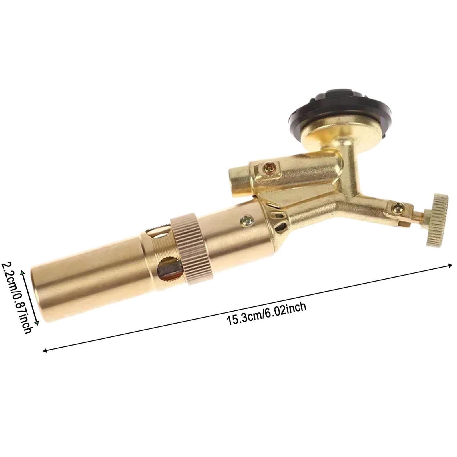 Gaz butane portable laiton lance-flammes d'extérieur camping barbecue | pour cuisine en plein air randonnée pique-nique chauffage survie pêche sur glace chasse et chaleur hivernale