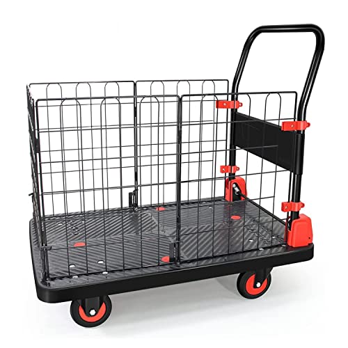 Carretilla plegable tipo plataforma con jaula removible miniatura 2