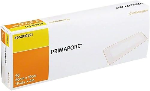 Miniatura 5 de Smith+Nephew PRIMAPORE Apósito adhesivo periférico IV, apósito adhesivo no tejido, almohadillas absorbentes para vendaje para heridas, productos
