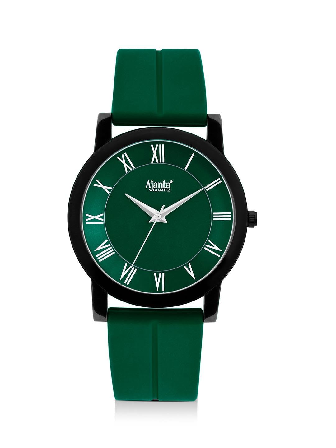 Ajanta Quartz Stylish Analog Watch for Men and Boys with Silicon Belt Suitable for Casual Formal