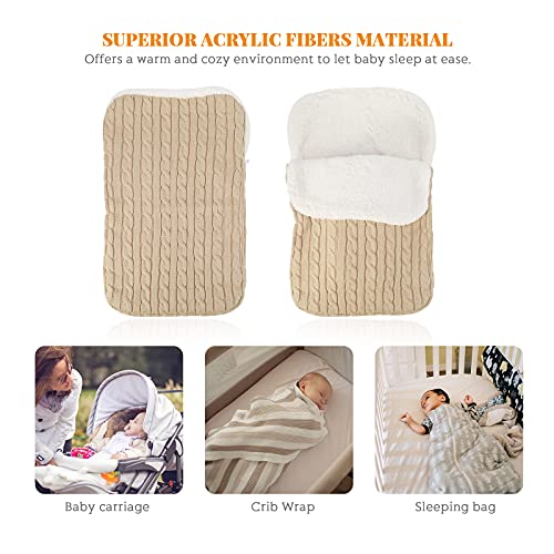 Baby Swaddle Deken Wandelwagen Wrap Fleece Pasgeboren Baby Slaapzak voor 0-12 maanden Baby Meisjes Jongens - Image 3