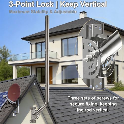 Universal 40" Antenna Pole Mount, 430 Stainless Steel J-Pole, Heavy-Duty by bluedery - Used condition - Image 4
