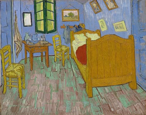 Image sur toile décorative de format 60x90cm de la chambre de Van Gogh