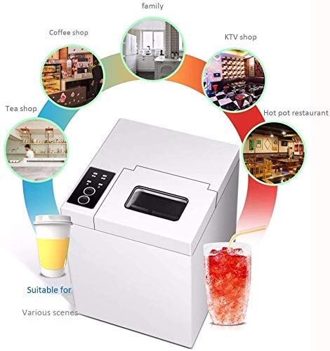 MHGD Eiswürfelmaschine Tragbare Eismaschine, Arbeitsplatte, vollautomatische Ce-Würfelmaschine, intelligente… – Bild 3