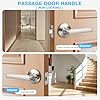 Brotima 1 Pack Passage Brushed Nickel Door Handles, Interior Door ...